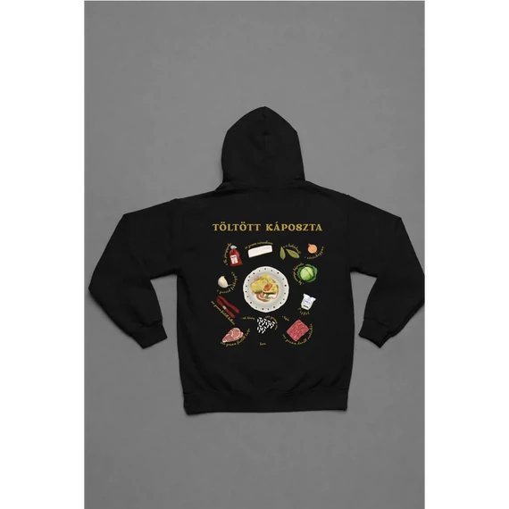 Töltött Káposzta pulóver -Black-XS