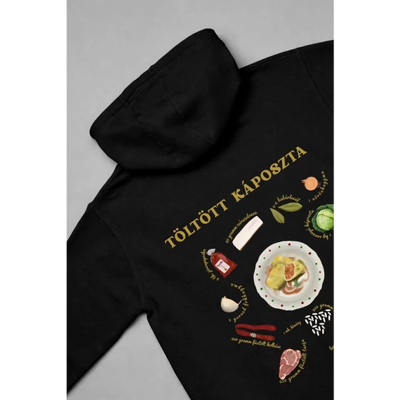 Töltött Káposzta pulóver -Black-XS