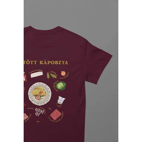 Töltött Káposzta póló -Burgundy-M