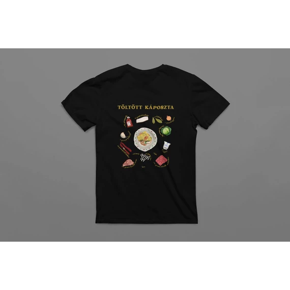 Töltött Káposzta póló -Black-S