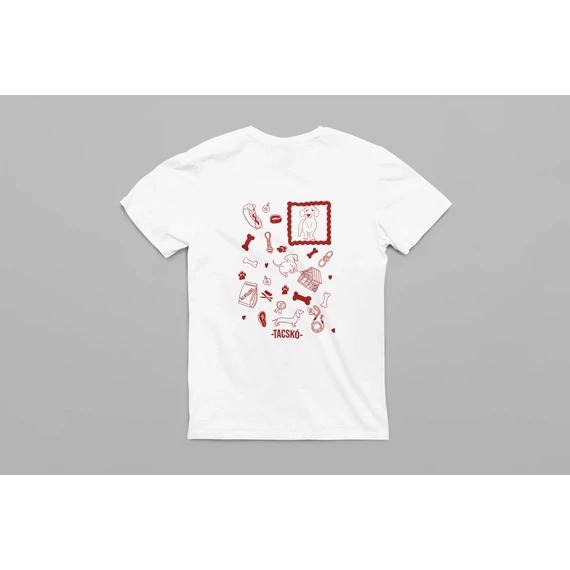 Tacskó póló -Red-S