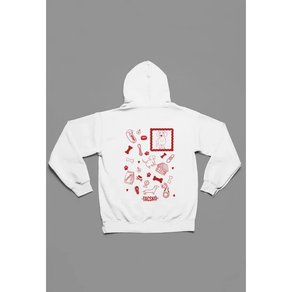 Tacskó pulóver -Red-XS