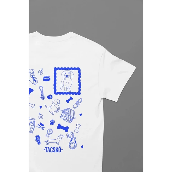 Tacskó póló -Blue-S