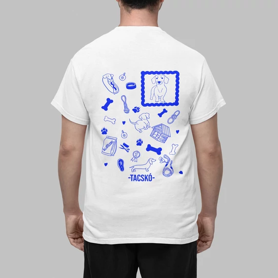 Tacskó póló -Blue-S