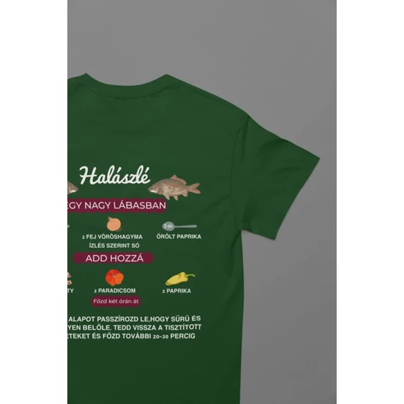Halászlé póló -Green-S