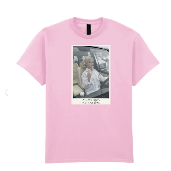 Malibu - A munkával végeztem póló -Pink-S