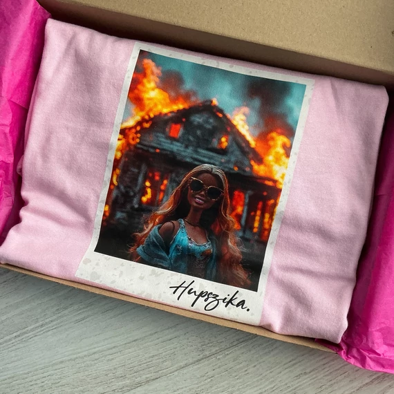 Malibu - Hupszika póló -Pink-S